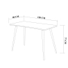 Bureau moderne en bois 120x60cm naturel Fabio Choix
