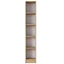 Bibliothèque murale haute et étroite 170 cm avec 5 étagères en bois Wally Remises
