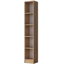 Bibliothèque murale haute et étroite 170 cm avec 5 étagères en bois Wally Réductions