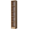 Bibliothèque murale haute et étroite 170 cm avec 5 étagères en bois Wally Réductions