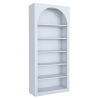 Bibliothèque murale design blanc arc 180x31x80cm avec 5 étagères Curvy Achat