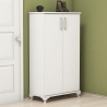 Armoire à chaussures d'entrée 2 portes et 6 compartiments multi-usage Ari Vente