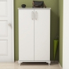 Armoire à chaussures d'entrée 2 portes et 6 compartiments multi-usage Ari Offre