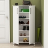 Armoire à chaussures d'entrée 2 portes et 6 compartiments multi-usage Ari Remises