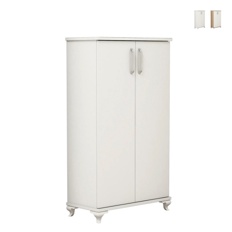 Armoire à chaussures d'entrée 2 portes et 6 compartiments multi-usage Ari Promotion