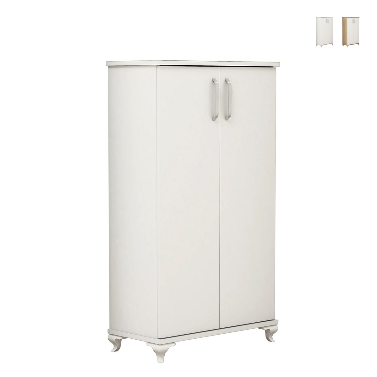 Armoire à chaussures d'entrée 2 portes et 6 compartiments multi-usage Ari Promotion Armoire à chaussures d'entrée 2 portes et 6 compartiments multi-usage Ari Promotion