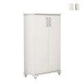 Armoire à chaussures d'entrée 2 portes et 6 compartiments multi-usage Ari Promotion