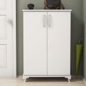 Meuble d'entrée et armoire à chaussures à 2 portes et 5 compartiments Asta Offre