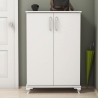 Meuble d'entrée et armoire à chaussures à 2 portes et 5 compartiments Asta Offre