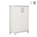 Meuble d'entrée et armoire à chaussures à 2 portes et 5 compartiments Asta Promotion