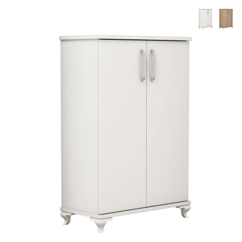 Meuble d'entrée et armoire à chaussures à 2 portes et 5 compartiments Asta Promotion