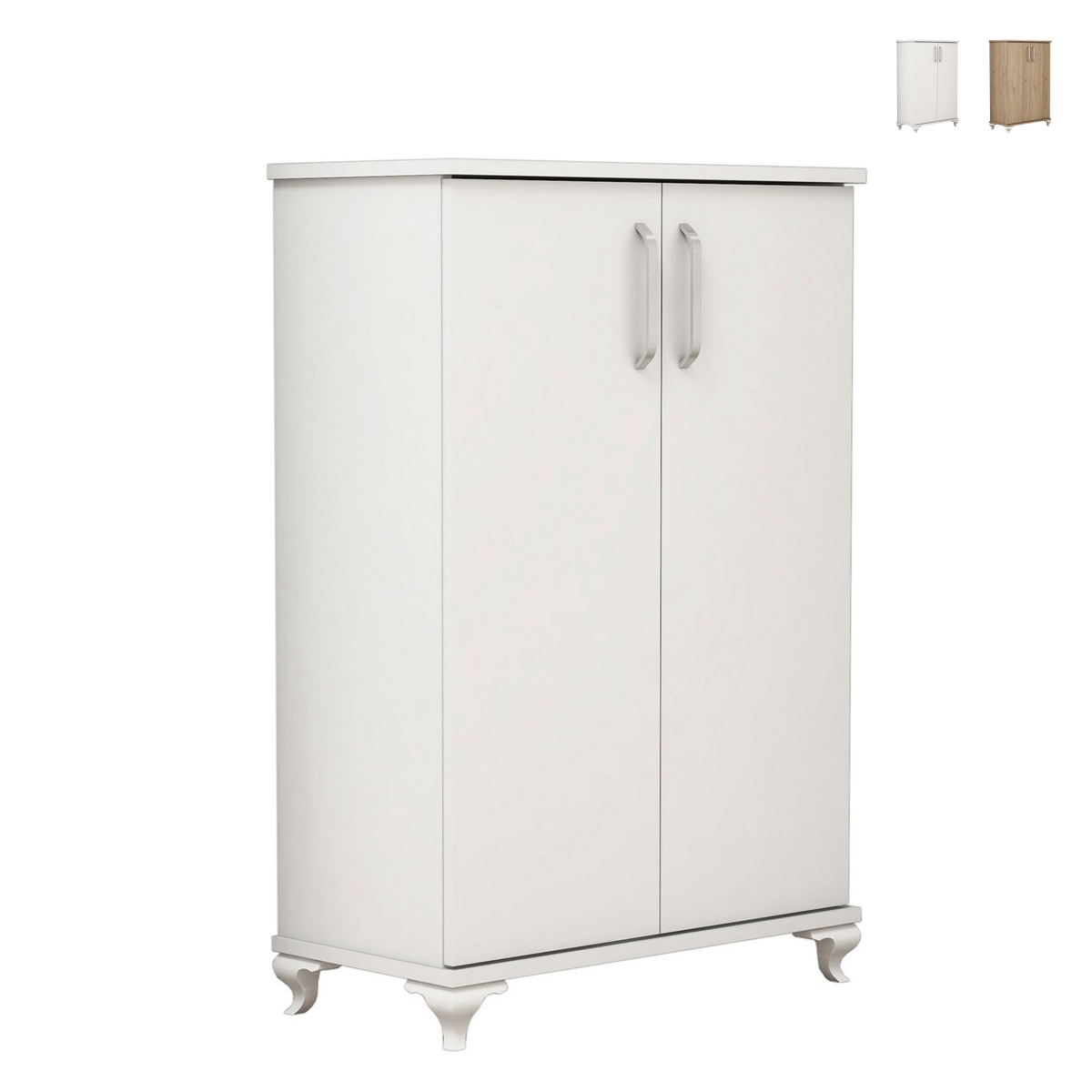 Meuble d'entrée et armoire à chaussures à 2 portes et 5 compartiments Asta Promotion Meuble d'entrée et armoire à chaussures à 2 portes et 5 compartiments Asta Promotion