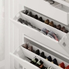 Meuble à chaussures moderne d'entrée avec 2 portes basculantes et un tiroir Tempri Réductions