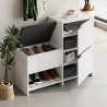 Meuble à chaussures d'entrée avec banc de rangement et 2 portes Haven Remises