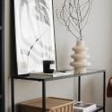 Console d'entrée moderne en métal et verre 3 étagères 100x30x85cm Lola Choix