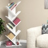 Bibliothèque moderne sur pied h128cm avec 7 étagères inclinées Hitty Vente