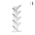 Bibliothèque moderne sur pied h128cm avec 7 étagères inclinées Hitty Promotion