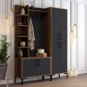 Meuble d'entrée avec penderie et armoire à chaussures 150x200cm Viyana L Remises