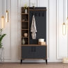 Portant d'entrée avec armoire à chaussures et étagères 90x200cm Viyana S Vente
