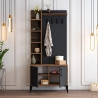 Portant d'entrée avec armoire à chaussures et étagères 90x200cm Viyana S Remises