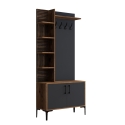 Portant d'entrée avec armoire à chaussures et étagères 90x200cm Viyana S Catalogue