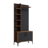 Portant d'entrée avec armoire à chaussures et étagères 90x200cm Viyana S Catalogue