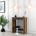 Coiffeuse maquillage avec tiroir et 15 compartiments 70x40cm Lizbon Vente
