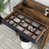 Coiffeuse table de maquillage avec tiroir et 15 compartiments 70x40cm Lizbon Réductions