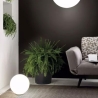 Lampe de table ronde en verre blanc Ø20cm Area S Vente
