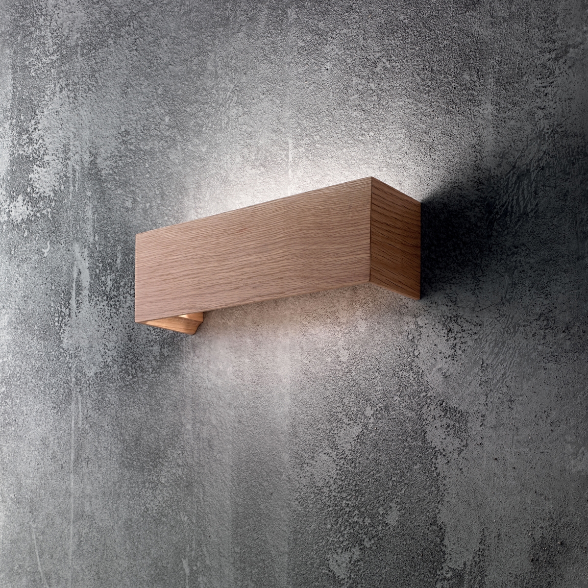 Applique murale lampe LED rectangulaire moderne en bois Badia-P Promotion Applique murale lampe LED rectangulaire moderne en bois Badia-P Promotion