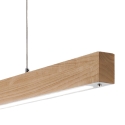 Lustre et plafonnier à LED bois clair et métal salon cuisine Badia-S Catalogue