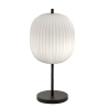Lampe de table élégante en verre soufflé et métal noir Domizia-T Offre