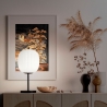 Lampe de table élégante en verre soufflé et métal noir Domizia-T Réductions