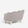 Fauteuil canapé coquillage pour chiens et chats en velours Pally Prix