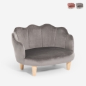 Fauteuil canapé coquillage pour chiens et chats en velours Pally Offre