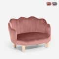 Fauteuil canapé coquillage pour chiens et chats en velours Pally Promotion