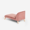 Chaise longue canapé pour chiens et chats en velours Serin Dimensions