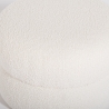 Pouf repose-pieds en teddy bouclé design moderne cylindrique Okami Catalogue