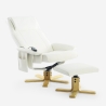 Fauteuil de massage relaxant et chauffant avec repose-pieds Myron Réductions