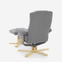 Fauteuil relax ergonomique massant chauffant avec repose-pieds Nairo Offre