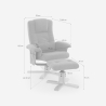 Fauteuil relax ergonomique massant chauffant avec repose-pieds Nairo Catalogue