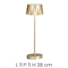 Lampe de table sans fil gradation et tactile intérieur extérieur Macao Dimensions