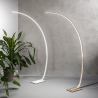 Lampe sur pied en arc avec LED en métal H160cm Keep Réductions