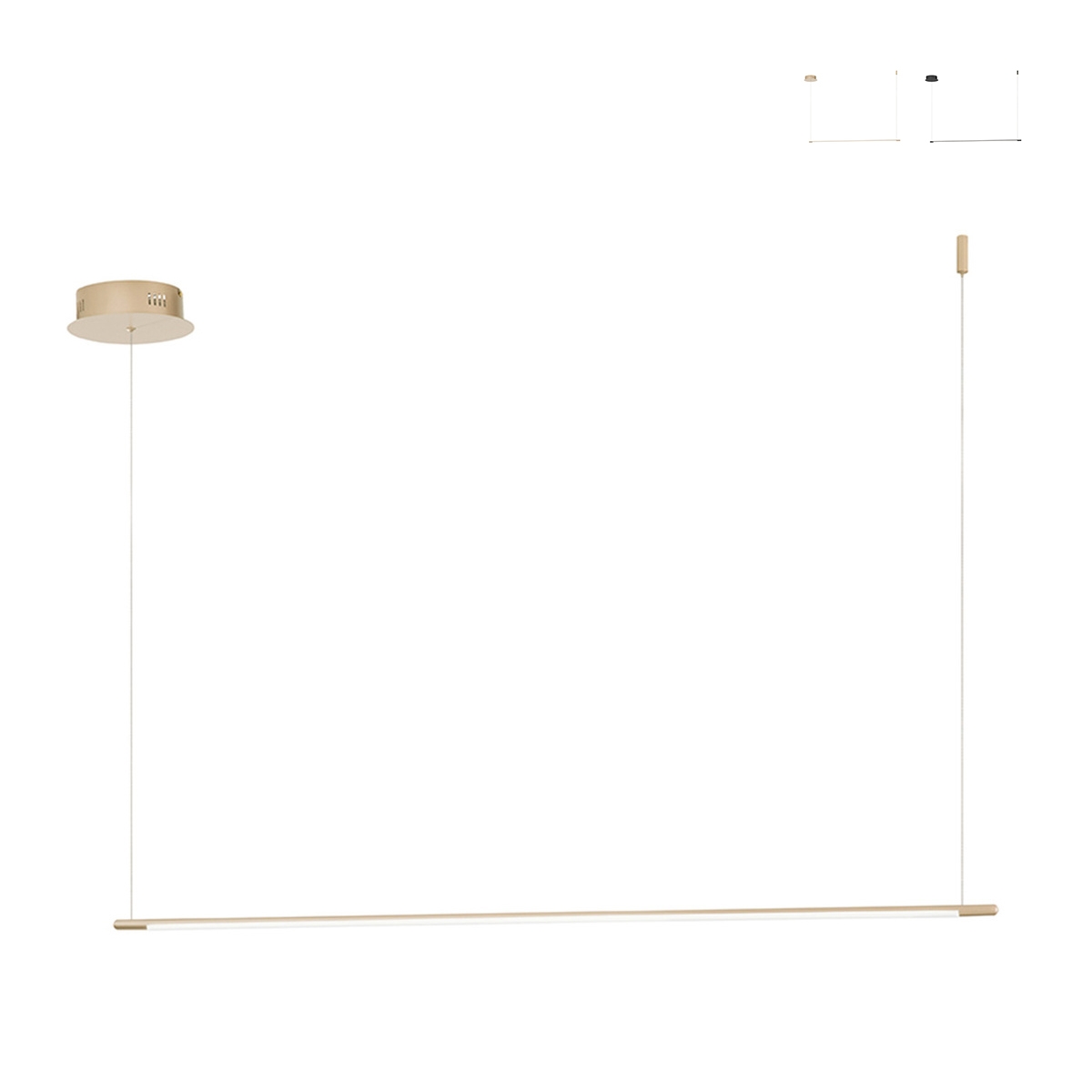 Lampe suspendue avec barre LED en métal 120 cm Genius L Offre Lampe suspendue avec barre LED en métal 120 cm Genius L Offre