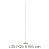 Lampe de sol à LED graduelle en métal H165cm Genius T Réductions