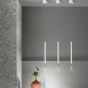 Lampe suspendue avec LED en métal peint Tubic Vente