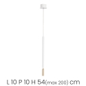 Lampe suspendue avec LED en métal peint Tubic Choix