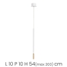 Lampe suspendue avec LED en métal peint Tubic Choix