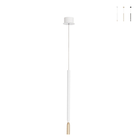 Lampe suspendue avec LED en métal peint Tubic Promotion