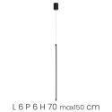 Lampe suspendue avec LED graduelle en métal Genius Remises
